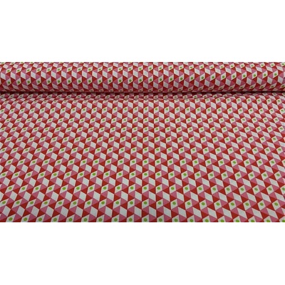Bavlnená látka NOHO červená šírka 150 cm