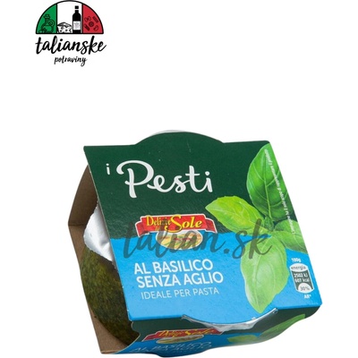 Delizie dal Sole Bazalkové pesto bez cesnaku 140 g