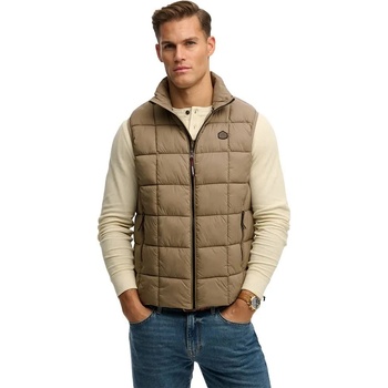 SUPERDRY Потник Superdry Box Quilt Fuji Lite vest - Beige (Covert Green)