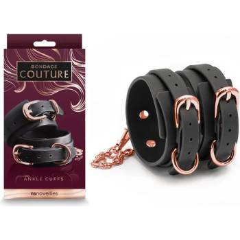 Image 1 of Луксозни маншети за глезени, изящно ограничение - Ankle Cuffs Black (NSTOYS0935)