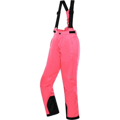 Alpine Pro Edeso Detské lyžiarske nohavice s Ptx membránou KPAD361 ružová