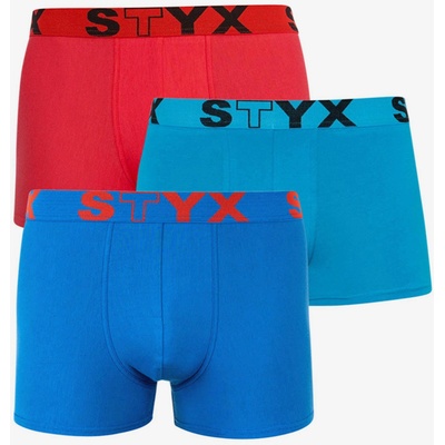 Styx Комплект от три - мъжки боксерки Styx спортни ластични многоцветни Styx | Sin Cherven | МЪЖЕ | L