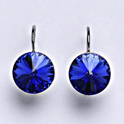 Čištín se Swarovski krystaly Rivoli sapphire NK 1468