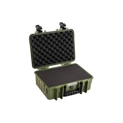 B W Outdoor Case Type 4000 Bronze green predrezaná pena