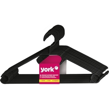 York plast 39cm sada 10ks otočný háček mix