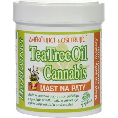 Vivaco Herb extrakt HERB EXTRACT Masť na päty CannaCare a Tea Tree Oil 125 ml