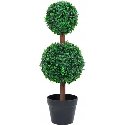 vidaXL Umělý zimostráz ve tvaru koule s květináčem zelený 60 cm