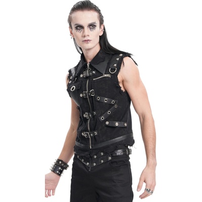 Devil Fashion vesta Black Gothic Punk