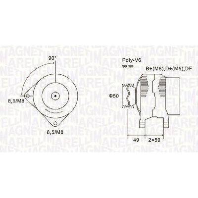 Generátor MAGNETI MARELLI 063731147010