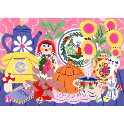 Pieces & Peace - Puzzle Granny's Bookshelf - 500 piese