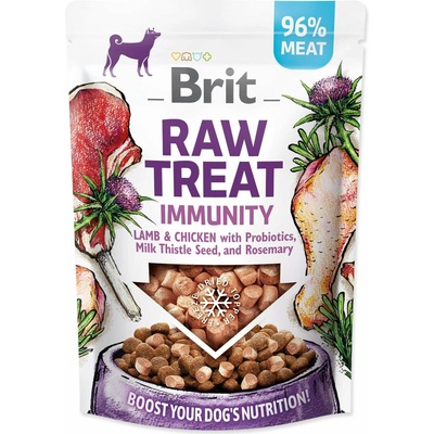 Brit RAW TREAT Immunity Freeze dried Jahňa a Kura 40 g