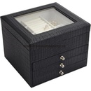 Kos Jan luxusní velká šperkovnice SP 949 A25 černá