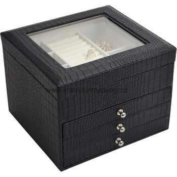 Kos Jan luxusní velká šperkovnice SP 949 A25 černá