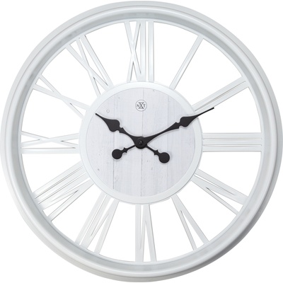 NeXtime Стенен часовник Quebec бял (7346WI)