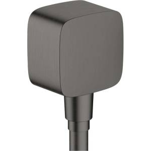 Hansgrohe Fixfit - Рамо за душ с възвратен клапан, полиран черен хром 26457340 (26457340)