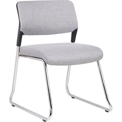 Посетителски стол RFG Evo 4S M, текстил, метална основа, до 120 kg, сив