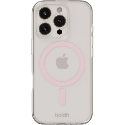 Holdit Калъф Holdit - MagSafe Case, iPhone 16 Pro Max, розов/прозрачен (7330985165733)