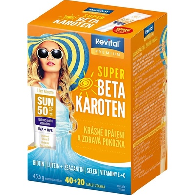Vitar Super Beta-karoten s měsíčkem a sedmikráskou 60 tablet