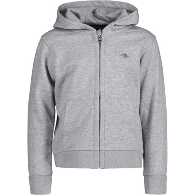 Gant Shield Full Zip Hoodie šedá