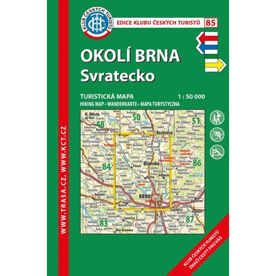 KČT 85 Okolí Brna Svratecko 1:50 000