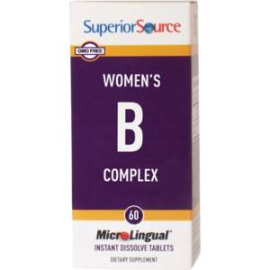 SuperiorSource Women's B-Complex [60 Подезични таблетки ]