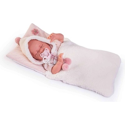 Antonio Juan 33340 LUNA spící realistická miminko s měkkým látkovým tělem 42 cm