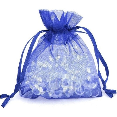 Organzový sáček 12x17cm tm.modrý
