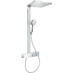 Hansgrohe Raindance E - Душ комплект с термостат, 30x30 см, EcoSmart, матово бяло 27362700 (27362700)