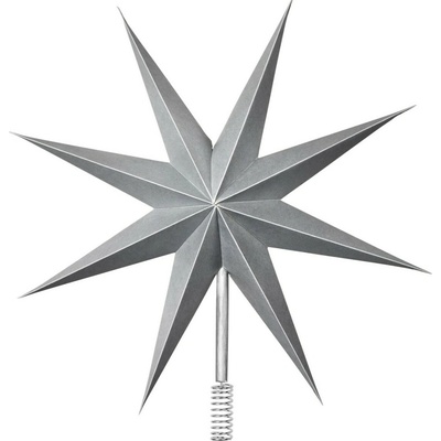 Vianočná špička na stromček priemer 30 cm Broste TOP STAR strieborná
