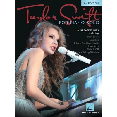 Taylor Swift for Piano Solo 3rd Edition 17 of Her Greatest Hits
