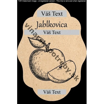 Etiketa jablkovica vz6