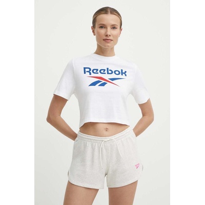 Reebok Памучна тениска Reebok Identity в бяло 100037593 (100037593)