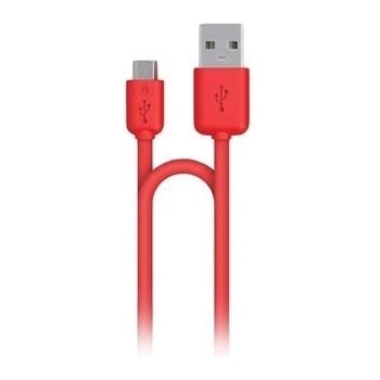 Cygnett CY1480PCMIC Micro USB/USB 1,2m, červený