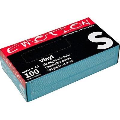 Efalock Professional Spotřební materiál Vinylové rukavice Emotion S 100 ks.(3,00 Kč / 1 ks.)