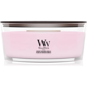 WoodWick Cherry Blossom & Vanilla ароматна свещ с дървен фитил 453.6 гр