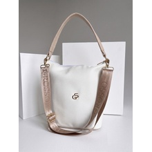 Biela crossbody kabelka s 2 ramienkami Na rameno aj crossbody