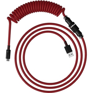 HyperX Кабел за клавиатура HyperX Coiled Cable USB-C Red-Black (6J677AA) - cybertrade