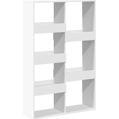 vidaXL Knihovna bílá 100x33x155,5 cm kompozitní dřevo