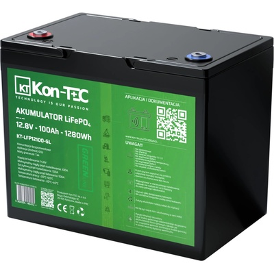Kon-Tec KT-LFP12100-GL Green Line LiFePO4 12V 12,8V 100Ah