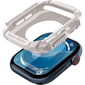 Spigen Удароустойчив кейс за Apple Watch 10 (46mm) от Spigen Rugged Armor - Dune Beige (8809971234443)