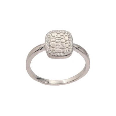 KA R2821 Stříbrný prsten s kamenem