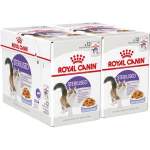Royal Canin Sterilised Jelly консерви за кастрирани котки в желе 24 x 85 г