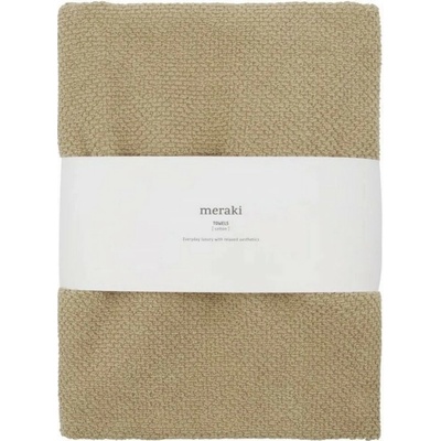 Meraki Ručník SOLID 50 x 100 cm SET 2ks hnědý