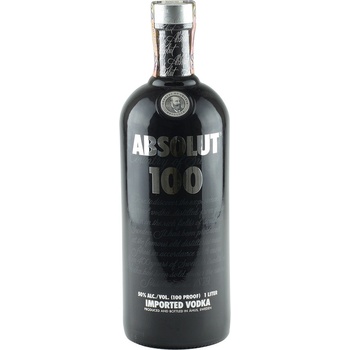 Absolut 100 50% 1 l (čistá fľaša)