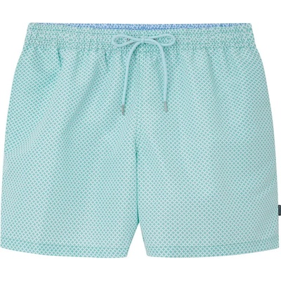 Hackett Бански гащета Hackett Grid swimming shorts - Blue (Aqua)