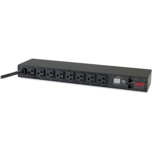APC ap7801b разпределител на напрежение (pdu) 8 Изход(и) за променлив ток 1u Черен (ap7801b)