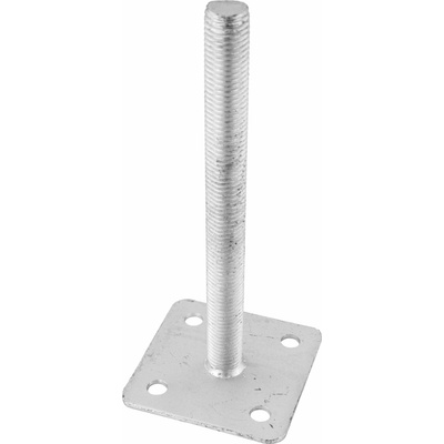 MTR Kotevní patka sloupku stavitelná bez vrchní desky, M24 x 250mm, (80x80), ZN