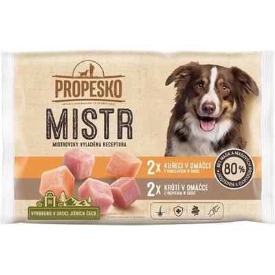 Propesko MISTR Dog Консерва с пилешко/индейка в сос 4 x 85 г