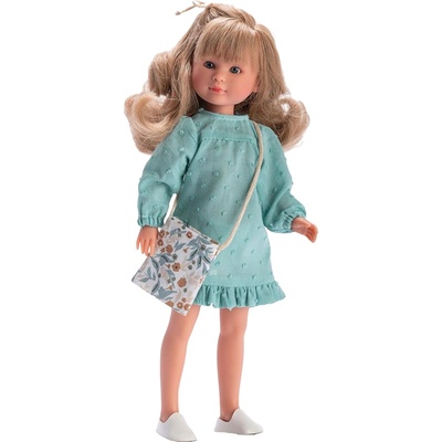 Asi Dolls Кукла Asi Dolls - Силия, със синьо-зелена рокля, 30 cm (167520)
