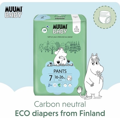 Muumi Baby Pants 7 XL 16-26 kg 102 ks